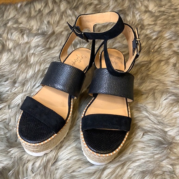 Crown Vintage - Daylen Espadrille Platform Sandal - Picture 1 of 6